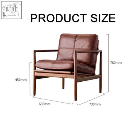 Brown leather hans wegner ch2 armchair with wooden frame and woven seat perfect for stylish seating