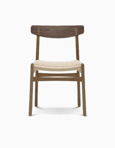 Classical Hans.W CH01 Rattan Dining Chair, Dark Oak