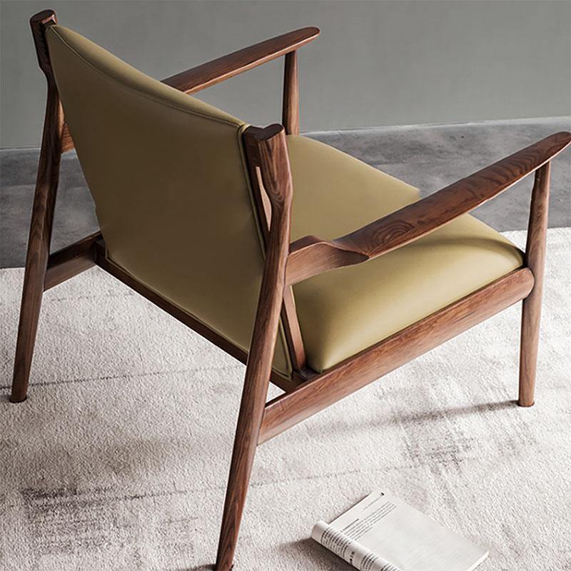 Classic Hans W CH65 Claude Easy Armchair, Solid Wood
