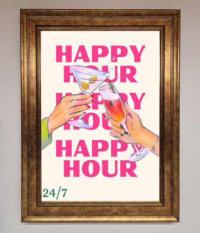 Happy Hour Framed Poster