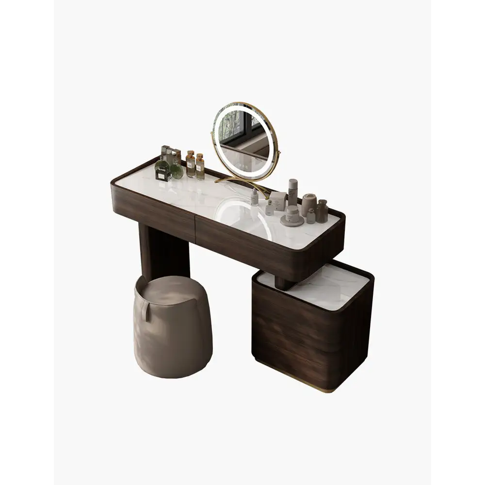 Harding Dressing Table With Mirror Sintered Stone