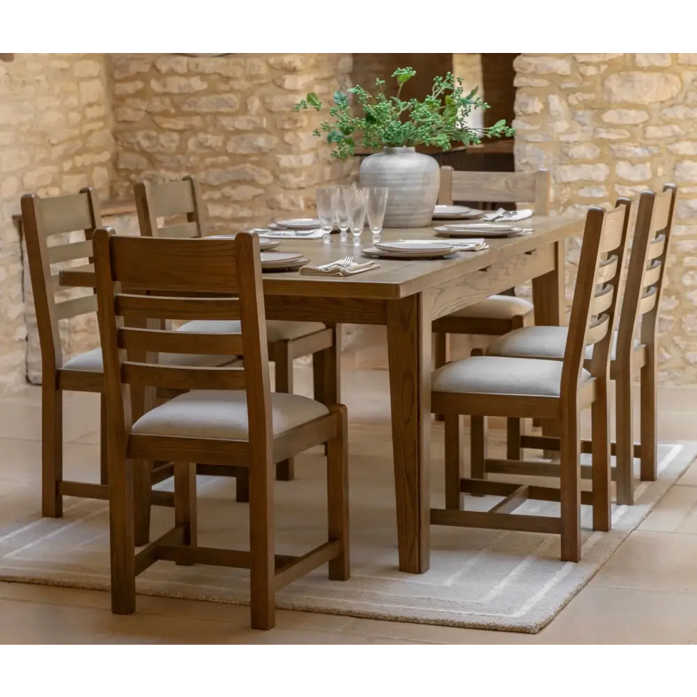 Hardwick Dining Table Oak 6-8 Seater - oak - Dining table