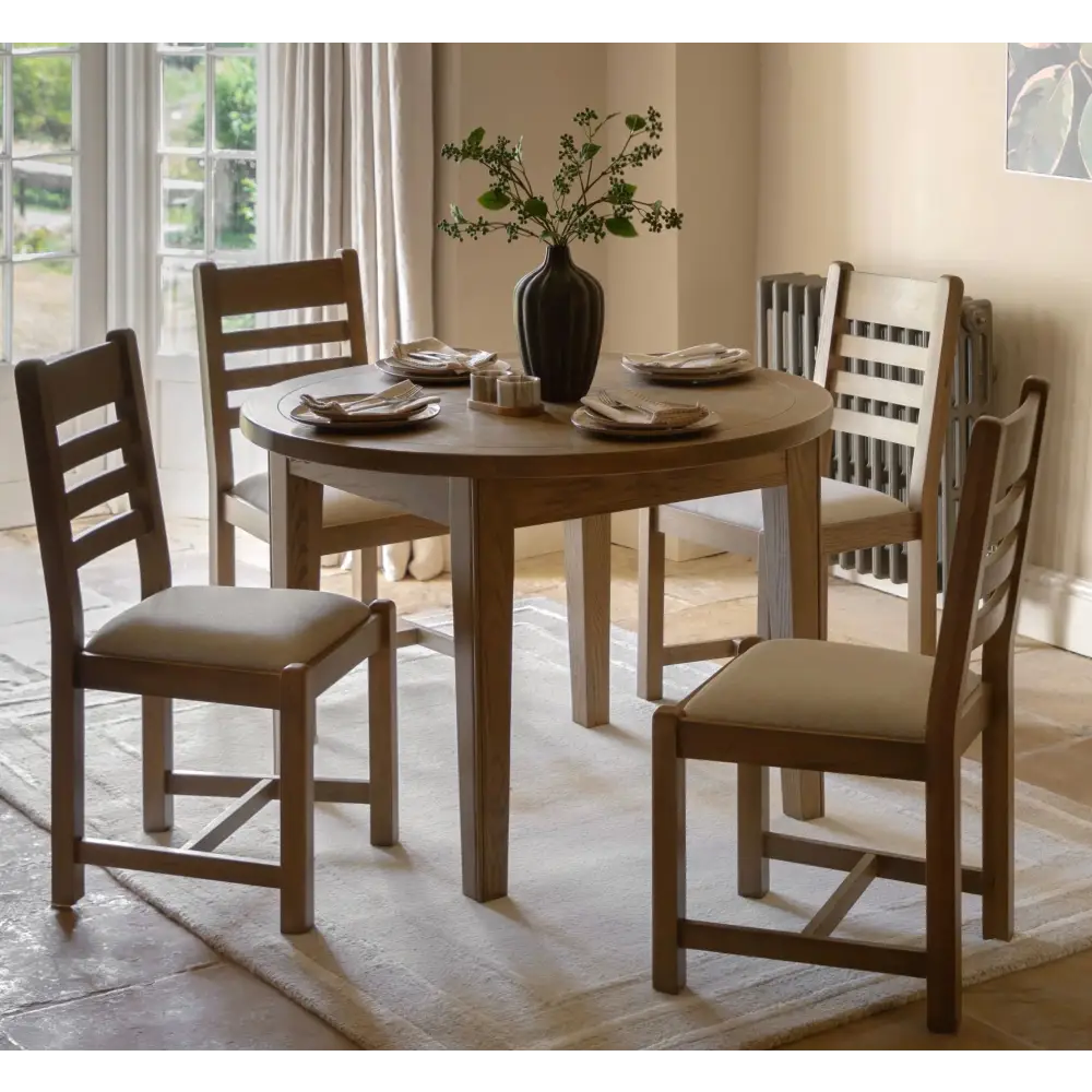 Hardwick Dining Table Round Oak - oak - Dining table