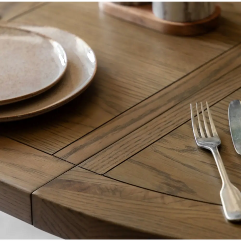 Hardwick Dining Table Round Oak - oak - Dining table