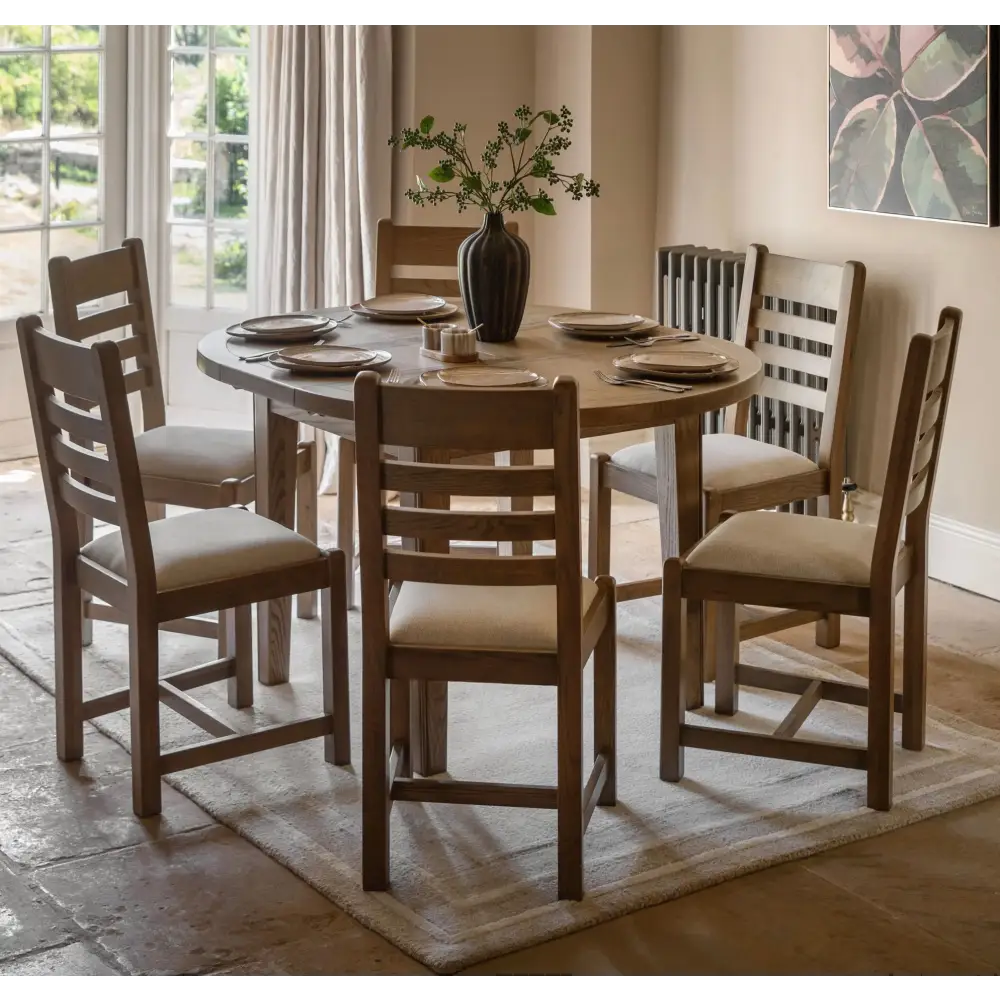 Hardwick Dining Table Round Oak - oak - Dining table
