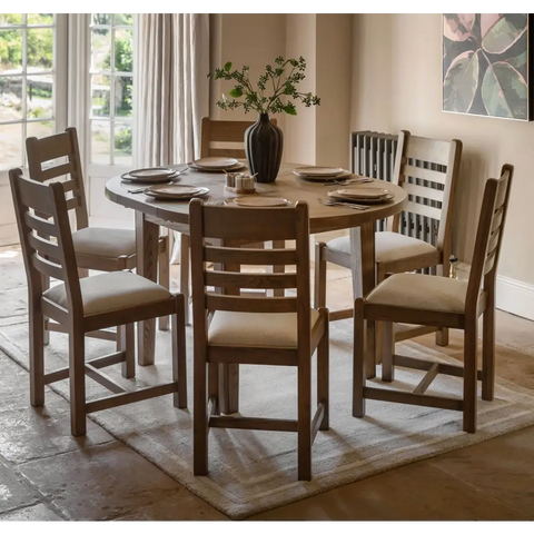Hardwick Dining Table Round Oak - oak - Dining table