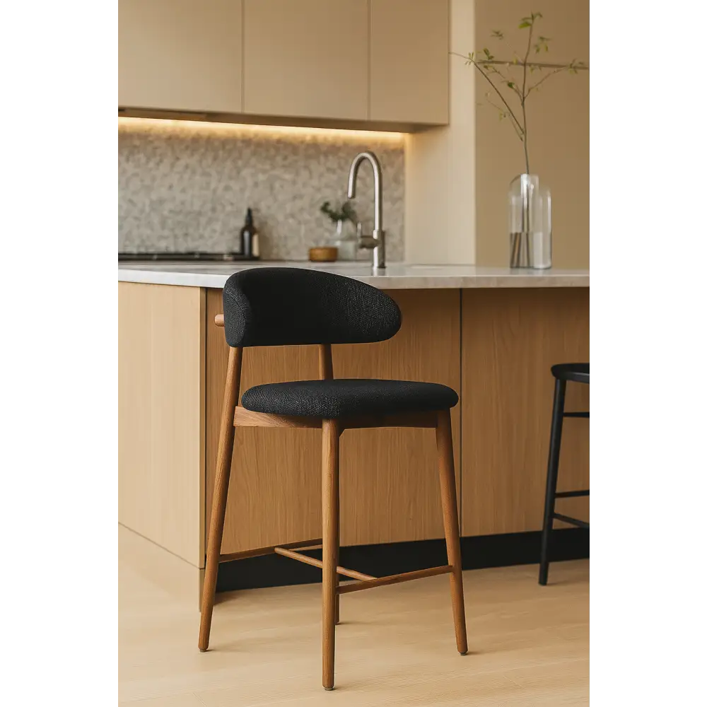 Haruto Bar Stool - 65cm / Charcoal / Singular - Stool