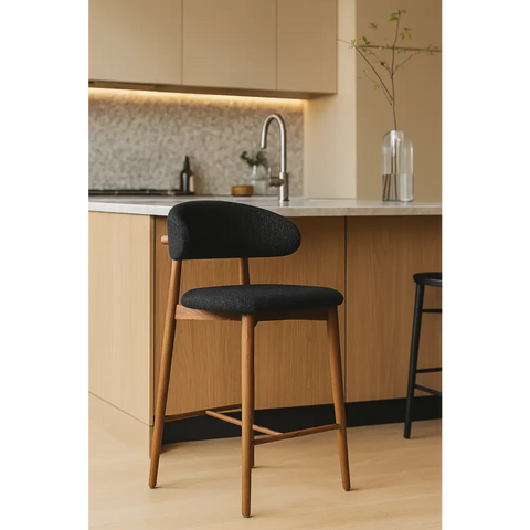 Haruto Bar Stool - 65cm / Charcoal / Singular - Stool