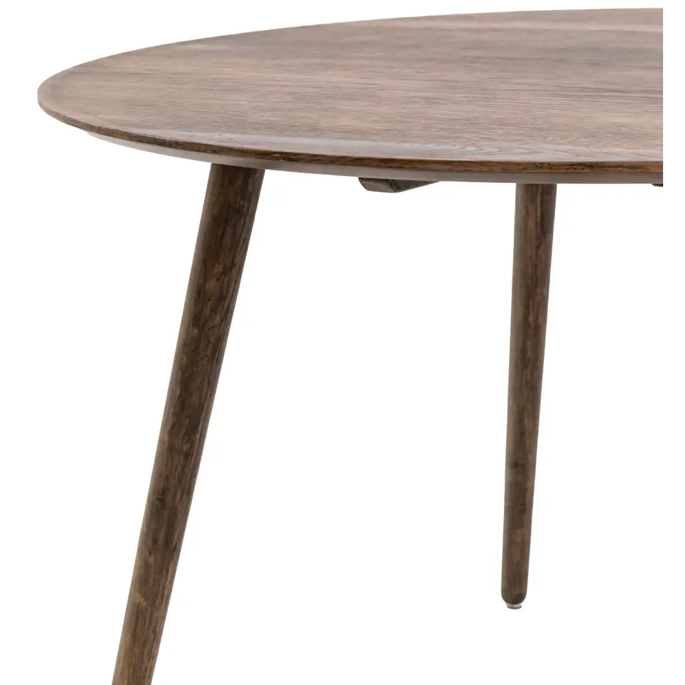 Hatton Dining Table 110cm Smoked Oak - smoked oak - Dining table