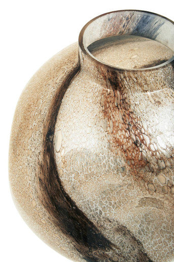 Heba Brushstroke Design Large Glass Vase
