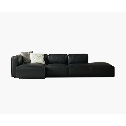 Hebe Three Seater / Four Seater Corner Sofa Real Leather - Sofa