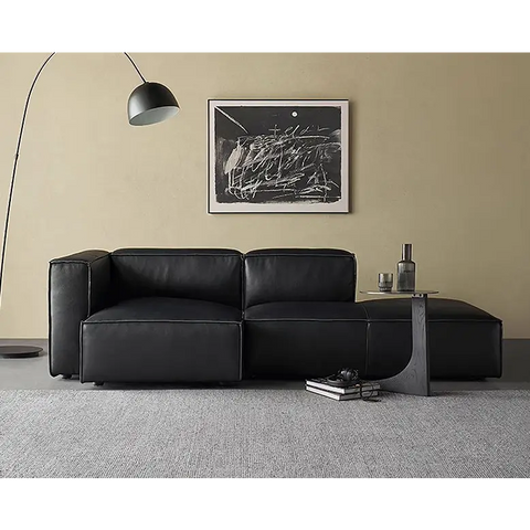 Hebe Three Seater / Four Seater Corner Sofa Real Leather - Sofa