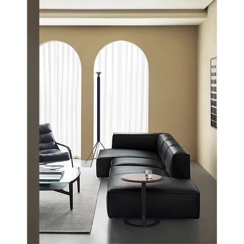 Hebe Three Seater / Four Seater Corner Sofa Real Leather - Sofa