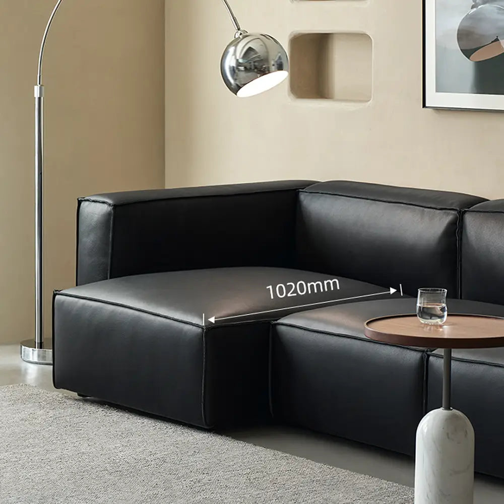 Hebe Three Seater / Four Seater Corner Sofa Real Leather - Sofa