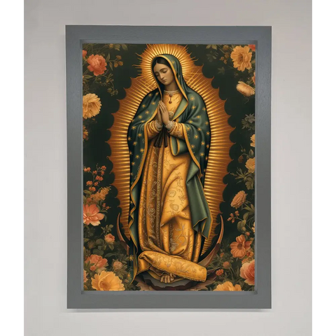 Hello Mary Framed Print - A3 (29.7 x 42 cm) / Dark Grey - Framed Print