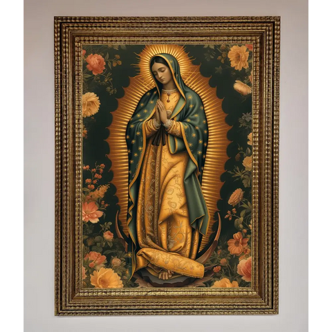 Hello Mary Framed Print - A3 (29.7 x 42 cm) / Ornate Gold - Framed Print