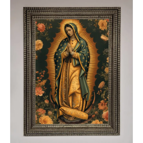 Hello Mary Framed Print - A3 (29.7 x 42 cm) / Ornate Silver - Framed Print