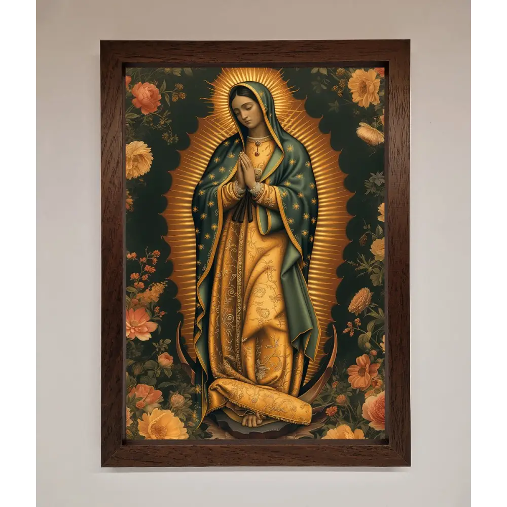 Hello Mary Framed Print - A3 (29.7 x 42 cm) / Walnut - Framed Print