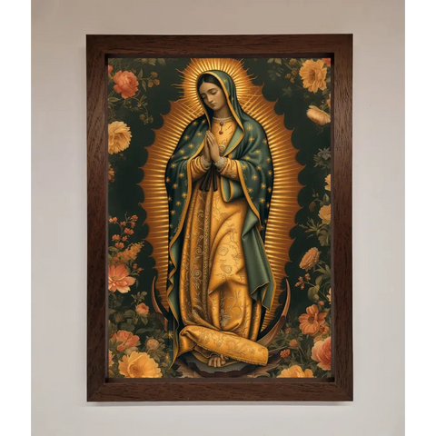 Hello Mary Framed Print - A3 (29.7 x 42 cm) / Walnut - Framed Print