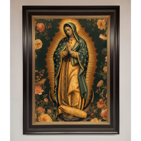 Hello Mary Framed Print - B0 (100 x 141 cm) / Black Gold - Framed Print