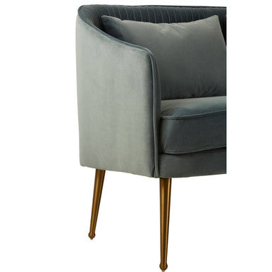 Hendricks 2 Seater Dusky Blue Velvet Sofa