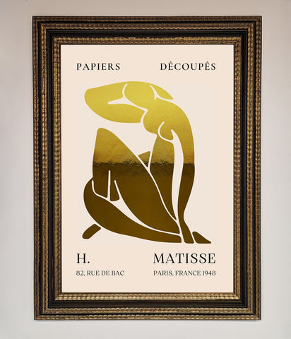 Henri Matisse Figure Foil Print
