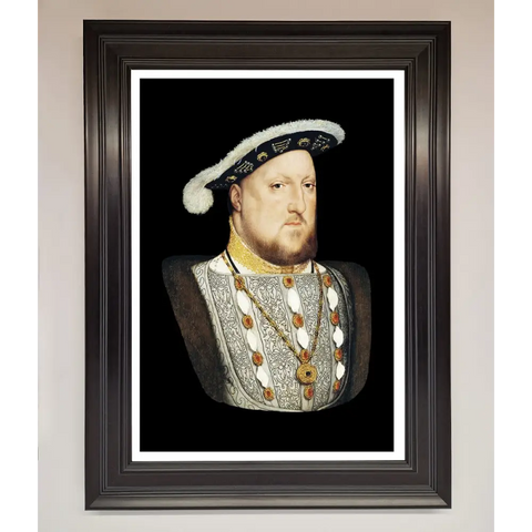 Henry Eighth Framed Wall Art - A1 (59.4 x 84.1 cm) / Matt Black - Framed Print