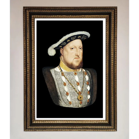 Henry Eighth Framed Wall Art - A3 (29.7 x 42 cm) / Ornate Gold Black - Framed Print
