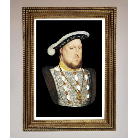 Henry Eighth Framed Wall Art - A3 (29.7 x 42 cm) / Ornate Gold - Framed Print