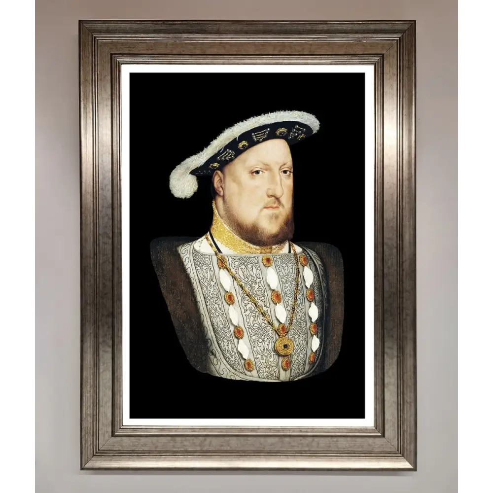 Henry Eighth Framed Wall Art - A3 (29.7 x 42 cm) / Silver - Framed Print
