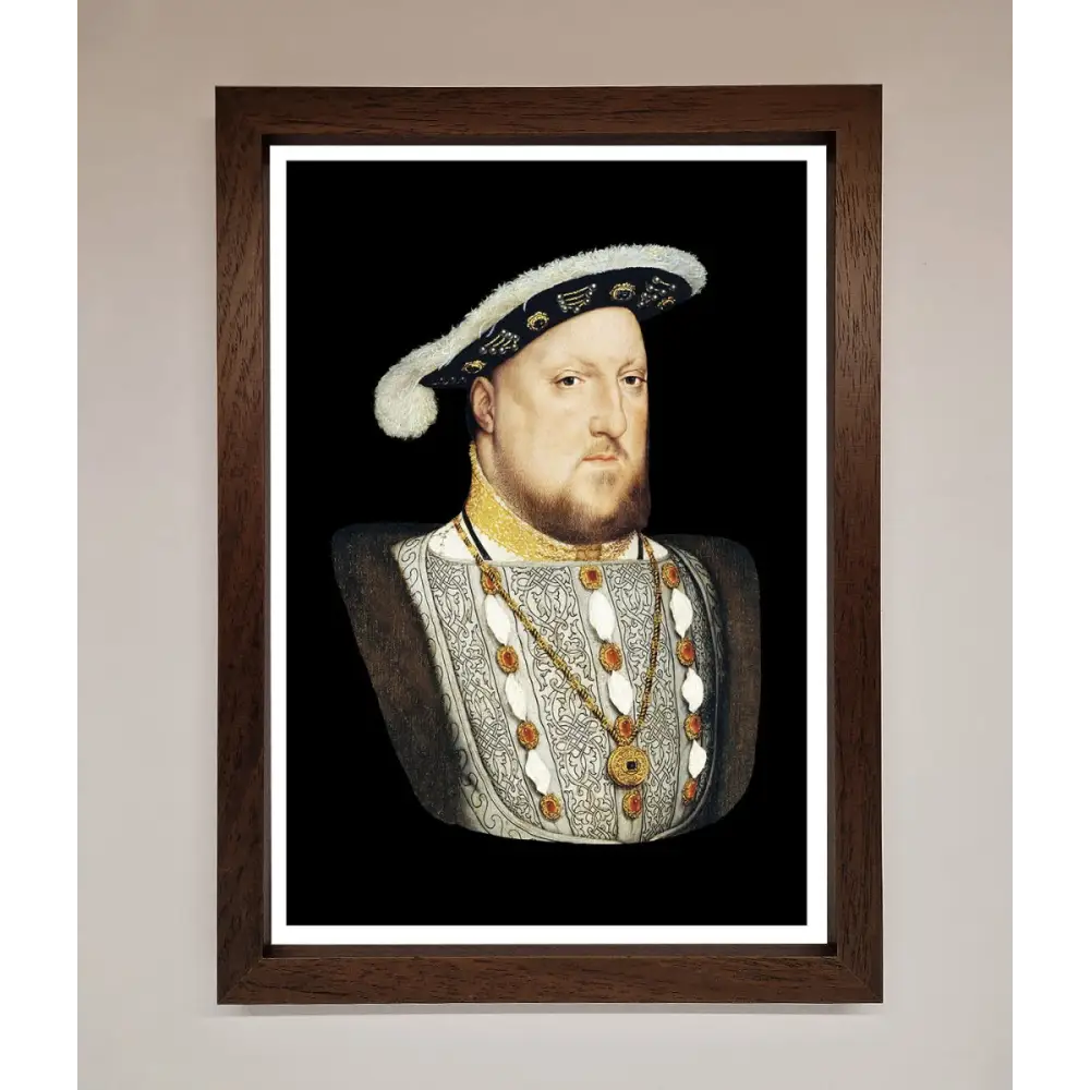 Henry Eighth Framed Wall Art - A3 (29.7 x 42 cm) / Walnut - Framed Print