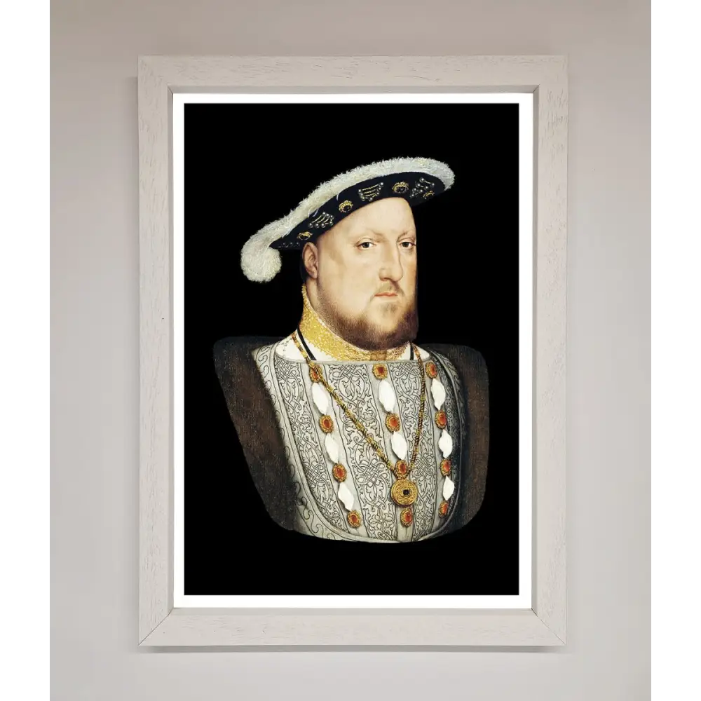 Henry Eighth Framed Wall Art - A3 (29.7 x 42 cm) / White - Framed Print