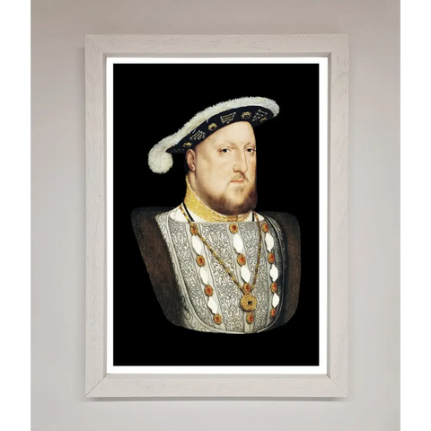 Henry Eighth Framed Wall Art - A3 (29.7 x 42 cm) / White - Framed Print