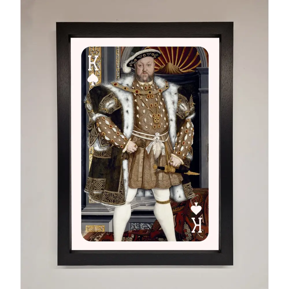 Henry The Eighth King Framed Wall Art - A3 (29.7 x 42 cm) / Black - Framed Print