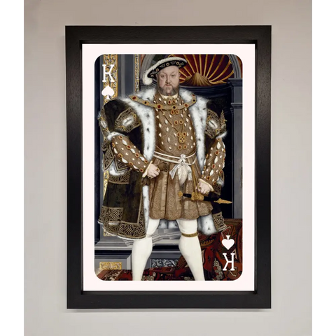 Henry The Eighth King Framed Wall Art - A3 (29.7 x 42 cm) / Black - Framed Print