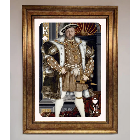 Henry The Eighth King Framed Wall Art - A3 (29.7 x 42 cm) / Bronze - Framed Print