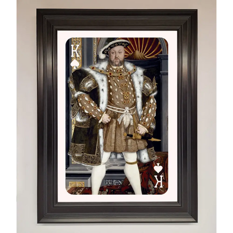 Henry The Eighth King Framed Wall Art - A3 (29.7 x 42 cm) / Matt Black - Framed Print
