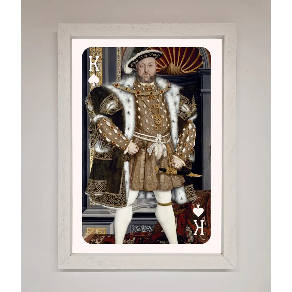 Henry The Eighth King Framed Wall Art - A3 (29.7 x 42 cm) / White - Framed Print