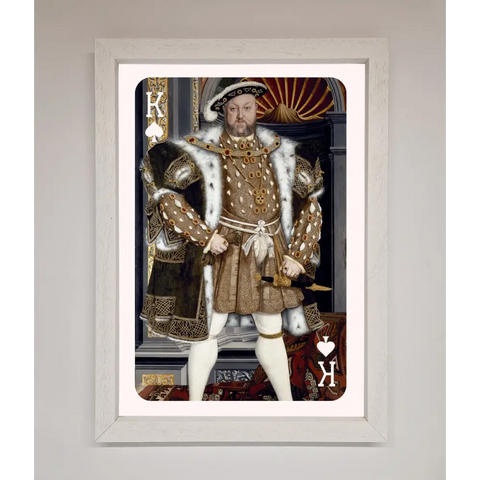 Henry The Eighth King Framed Wall Art - A3 (29.7 x 42 cm) / White - Framed Print