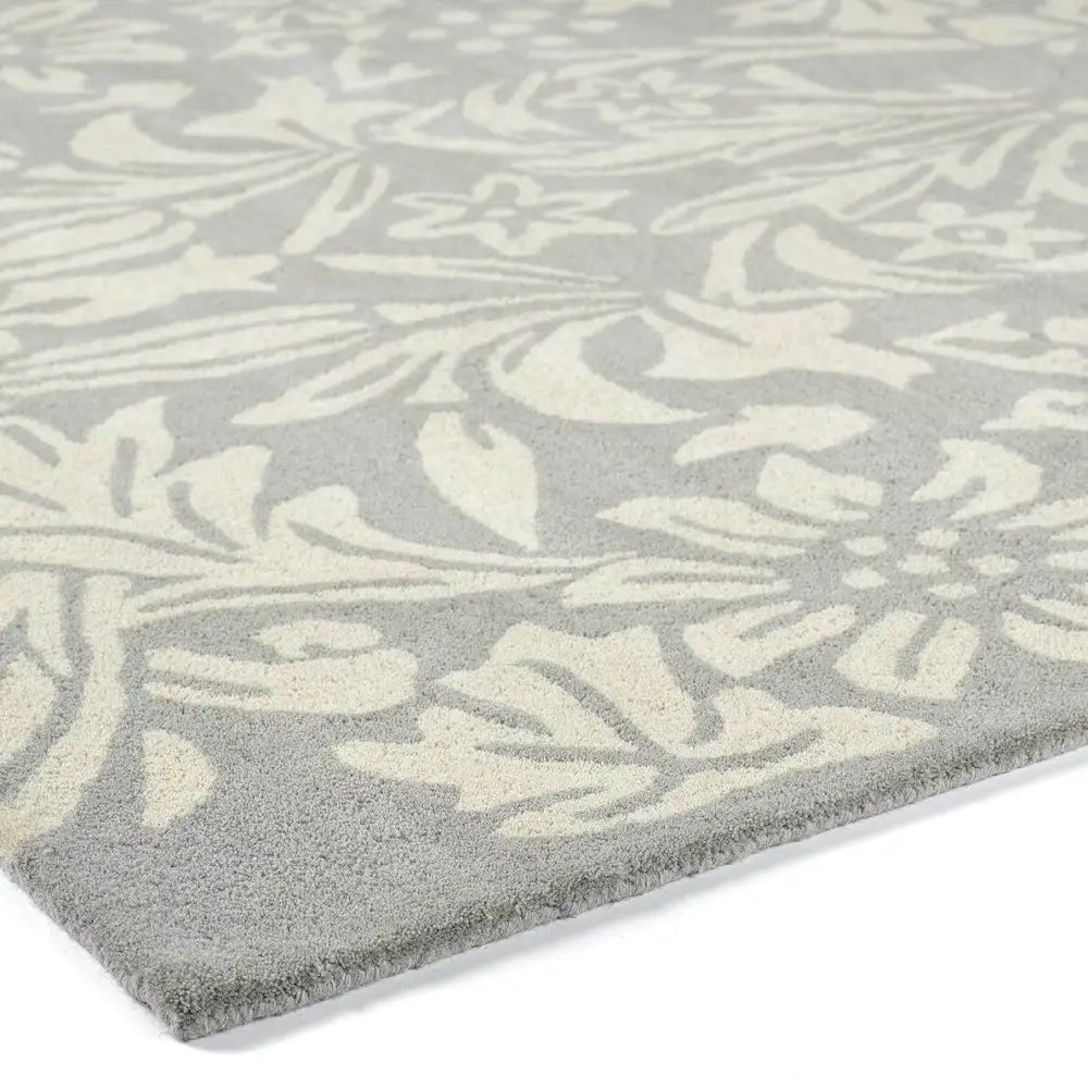 Heritage Lavender Floral Wool Rug - Rugs