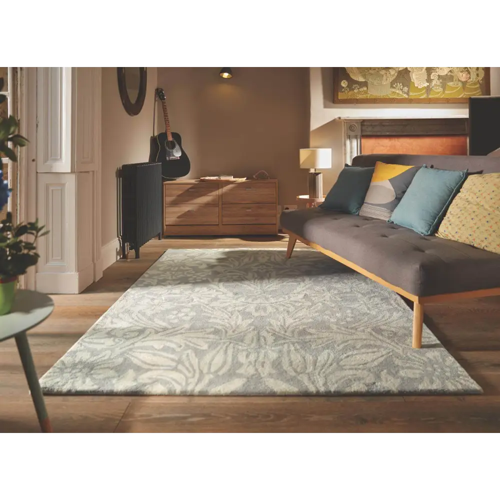 Heritage Lavender Floral Wool Rug - Rugs