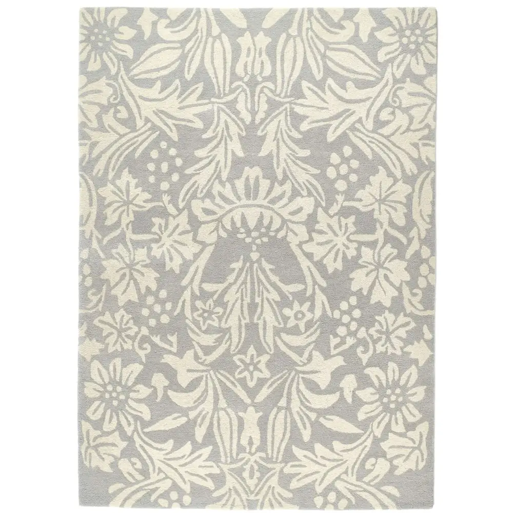 Heritage Lavender Floral Wool Rug - Rugs