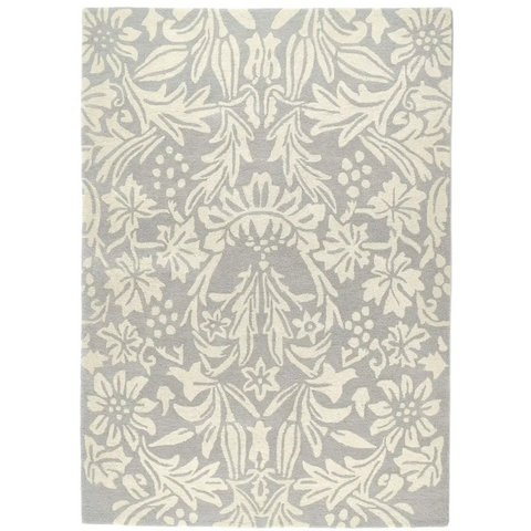 Heritage Lavender Floral Wool Rug - Rugs