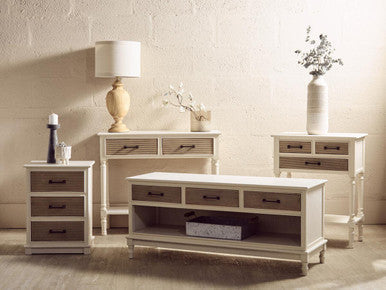 Heritage White 3 Drawer Chest