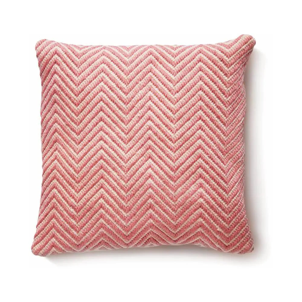 Herringbone Design Woven Cushion - Coral Pink / 45X45 cm - Home Accessories