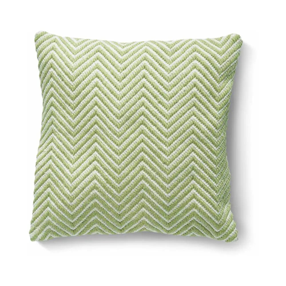 Herringbone Design Woven Cushion - Green / 45X45 cm - Home Accessories