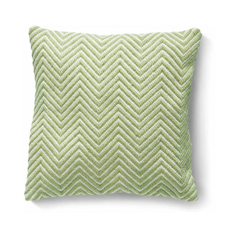 Herringbone Design Woven Cushion - Green / 45X45 cm - Home Accessories