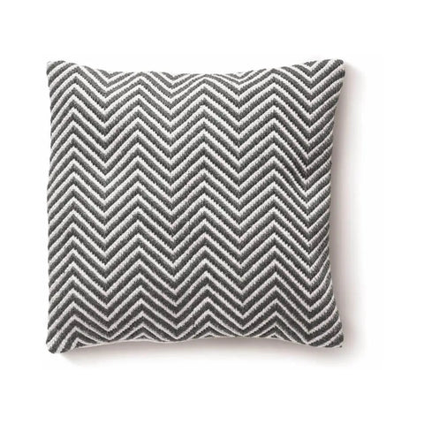 Herringbone Design Woven Cushion - Warm Grey / 45X45 cm - Home Accessories