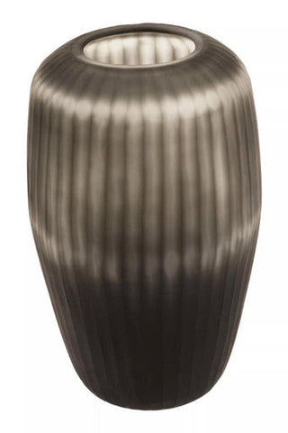 Hessa Large Dark Grey Glass Vase