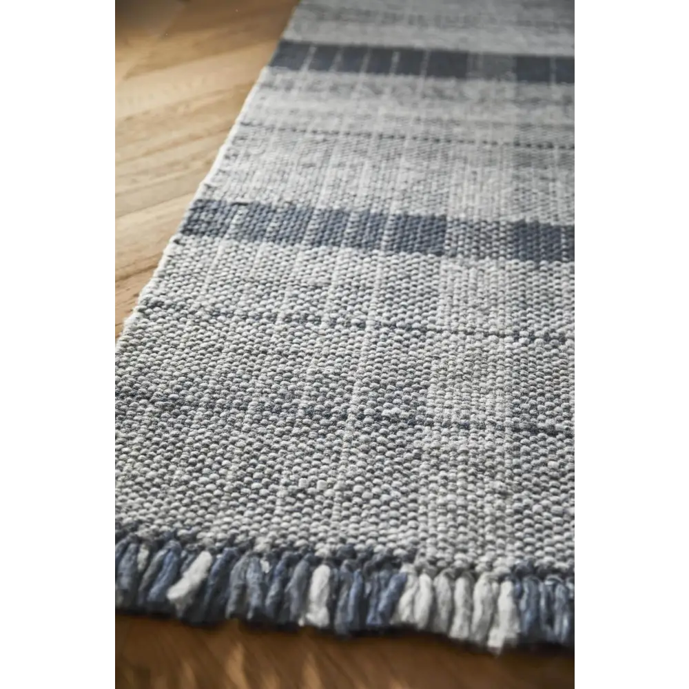 Highland Navy Checkered Rug - Rugs